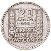 Франция 20 франков (francs) 1933, Аукцион: Monetnik за 2 190 
