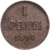1 пенни 1894, монета для Финляндии, Аукцион: Monetnik за 1 000 