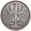 Германия 5 марок (deutsche mark) 1951 J  знак монетного двора: "J" - Гамбург, Аукцион: Monetnik за 880 