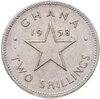 Гана 2 шиллинга (shillings) 1958, Аукцион: Monetnik за 294 RUB