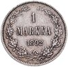 1 марка 1892 L Российская Финляндия, Аукцион: Monetnik за 2 750 RUB