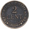 Гаити 2 сантима (centimes) 1886, Аукцион: Monetnik за 1 990 