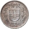 Швейцария 5 франков (francs) 1954, Аукцион: Monetnik за 1 518 RUB