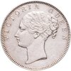 Индия (Британская) 1 рупия (rupee) 1840   "VICTORIA QUEEN" над головой, Аукцион: Monetnik за 4 199 