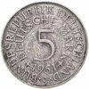 Германия 5 марок (deutsche mark) 1951 J  знак монетного двора: "J" - Гамбург, Аукцион: Monetnik за 880 
