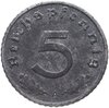 Германия, Третий рейх 5 рейхспфеннигов (reichspfennig) 1943, знак монетного двора: "A" - Берлин, Аукцион: Monetnik за 490 RUB