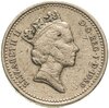 Великобритания 1 фунт 1989 "Репейник в короне", Аукцион: Monetnik за 575 