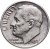 США 10 центов (дайм, one dime) 1959 "Рузвельт (Silver Roosevelt Dime)", Аукцион: Monetnik за 315 RUB