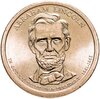 США  1 dollar (доллар) 2010 Авраам Линкольн (16-й президент США) знак монетного двора "P" - Филадельфия, Аукцион: Monetnik за 488 RUB