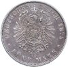 Германская Империя, Саксония 5 марок 1875, Аукцион: Monetnik за 10 250 RUB