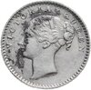 Индия (Британская) 1/4 рупии (rupee) 1840   "VICTORIA QUEEN" над головой, Аукцион: Monetnik за 8 500 
