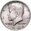 США 50 центов (1/2 доллара, half dollar) 1964  Kennedy Half Dollar (Кеннеди) без обозначения монетного двора, Аукцион: Monetnik за 1 979 RUB