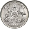 Австралия 6 пенсов (pence) 1953-1963,  случайный год, Аукцион: Monetnik за 375 