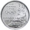 Сан-Марино 5 лир (lire) 1980 XXII летние Олимпийские Игры, Москва 1980, Аукцион: Monetnik за 400 RUB