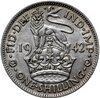 Великобритания 1 шиллинг (shilling) 1942   лев стоящий на короне, Аукцион: Monetnik за 1 234 RUB