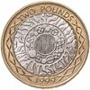 Великобритания 2 фунта (pounds) 1999, Аукцион: Monetnik за 1 150 RUB