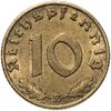 Германия, Третий рейх 10 рейхспфеннигов (reichspfennig) 1939, знак монетного двора "E" - Мульденхюттен, Аукцион: Monetnik за 990 