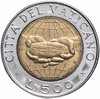 Ватикан 500 лир 1992, Аукцион: Monetnik за 800 RUB