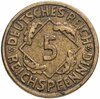 Германия 5 рейхспфеннигов (reichspfennig) 1925, знак монетного двора "A" — Берлин, Аукцион: Monetnik за 380 
