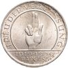 Германия 3 рейхсмарки (reichsmark) 1929 A 10 лет Веймарской конституции знак монетного двора "A" — Берлин, Аукцион: Monetnik за 6 778 RUB