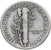 США 10 центов (дайм, one dime) 1942  Mercury Dime (дайм «Меркурий») без обозначения монетного двора, Аукцион: Monetnik за 420 RUB