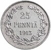 25 пенни 1913 L, монета для Финляндии, Аукцион: Monetnik за 570 RUB