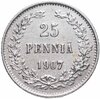 25 пенни 1907 L, монета для Финляндии, Аукцион: Monetnik за 586 RUB