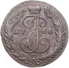 5 копеек 1766 CМ, Аукцион: Monetnik за 3 980 RUB