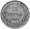25 пенни 1909 L, монета для Финляндии, Аукцион: Monetnik за 233 RUB