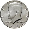 США 50 центов (half dollar) 1984 P "Kennedy Half Dollar" (наборная), Аукцион: Monetnik за 292 
