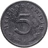 Германия, Третий рейх 5 рейхспфеннигов (reichspfennig) 1942, знак монетного двора: "F" - Штутгарт, Аукцион: Monetnik за 285 