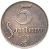 Латвия 5 сантимов (santimi) 1922, Аукцион: Monetnik за 315 RUB