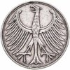 Германия 5 марок (deutsche mark) 1951 F  знак монетного двора: "F" - Штутгарт, Аукцион: Monetnik за 840 