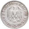 Германия, Третий Рейх. 5 рейх марок (reichsmark) 1936, орёл без свастики, Аукцион: Monetnik за 1 841 RUB