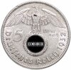 Германия, Третий Рейх 5 рейхсмарок (reichsmark) 1937 орел со свастикой, Аукцион: Monetnik за 5 132 