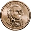 США 1 dollar (доллар) 2007 Джон Адамс (2-й президент США) знак монетного двора "D" - Денвер, Аукцион: Monetnik за 465 