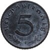 Германия, Третий рейх 5 рейхспфеннигов (reichspfennig) 1942, знак монетного двора: "F" - Штутгарт, Аукцион: Monetnik за 267 