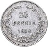 25 пенни 1909 L, монета для Финляндии, Аукцион: Monetnik за 789 RUB