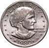 США 1 доллар (dollar) 1980 P доллар Сьюзен Энтони знак монетного двора "P" - Филадельфия, Аукцион: Monetnik за 375 RUB