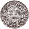Швейцария 2 франка (francs) 1944, Аукцион: Monetnik за 1 690 RUB