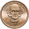 США 1 dollar (доллар) 2008 "Мартин Ван Бюрен (8-й президент США)", знак монетного двора "P" - Филадельфия, Аукцион: Monetnik за 465 
