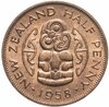 Новая Зеландия 1/2 пенни (penny) 1958, Аукцион: Monetnik за 410 RUB