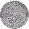Германская Империя, Баден 2 марки (mark) 1876, Аукцион: Monetnik за 3 325 RUB