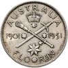 Австралия 2 шиллинга (florin, shillings) 1951  50 лет Федерации, Аукцион: Monetnik за 1 633 RUB