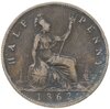 Великобритания 1/2 пенни (penny) 1862, Аукцион: Monetnik за 685 RUB
