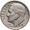 США 10 центов (дайм, one dime) 1959 "Рузвельт (Silver Roosevelt Dime)", Аукцион: Monetnik за 711 