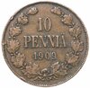 10 пенни 1909, для Финляндии, Аукцион: Monetnik за 950 