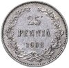 25 пенни 1909 L, монета для Финляндии, Аукцион: Monetnik за 519 RUB