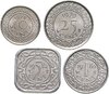 Суринам Набор 4 монет 1, 5, 10, 25 центов (cents) 1979-1982, Аукцион: Monetnik за 750 