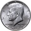 США 50 центов (1/2 доллара, half dollar) 1967  Kennedy Half Dollar (Кеннеди), Аукцион: Monetnik за 1 950 